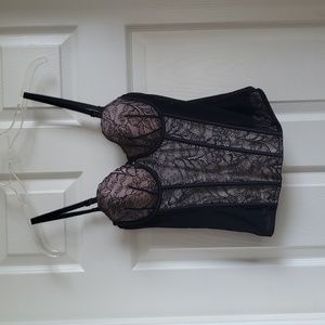 Adore Me Lace and Fine Mesh Bustier, Size 36B